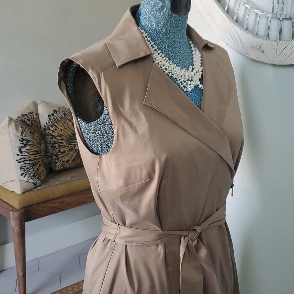 Ann Taylor Utility Style Wrap Dress - Picture 8 of 16